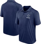 Logo Athletic Men's Heather Navy Dallas Cowboys Making Waves Raglan Polo