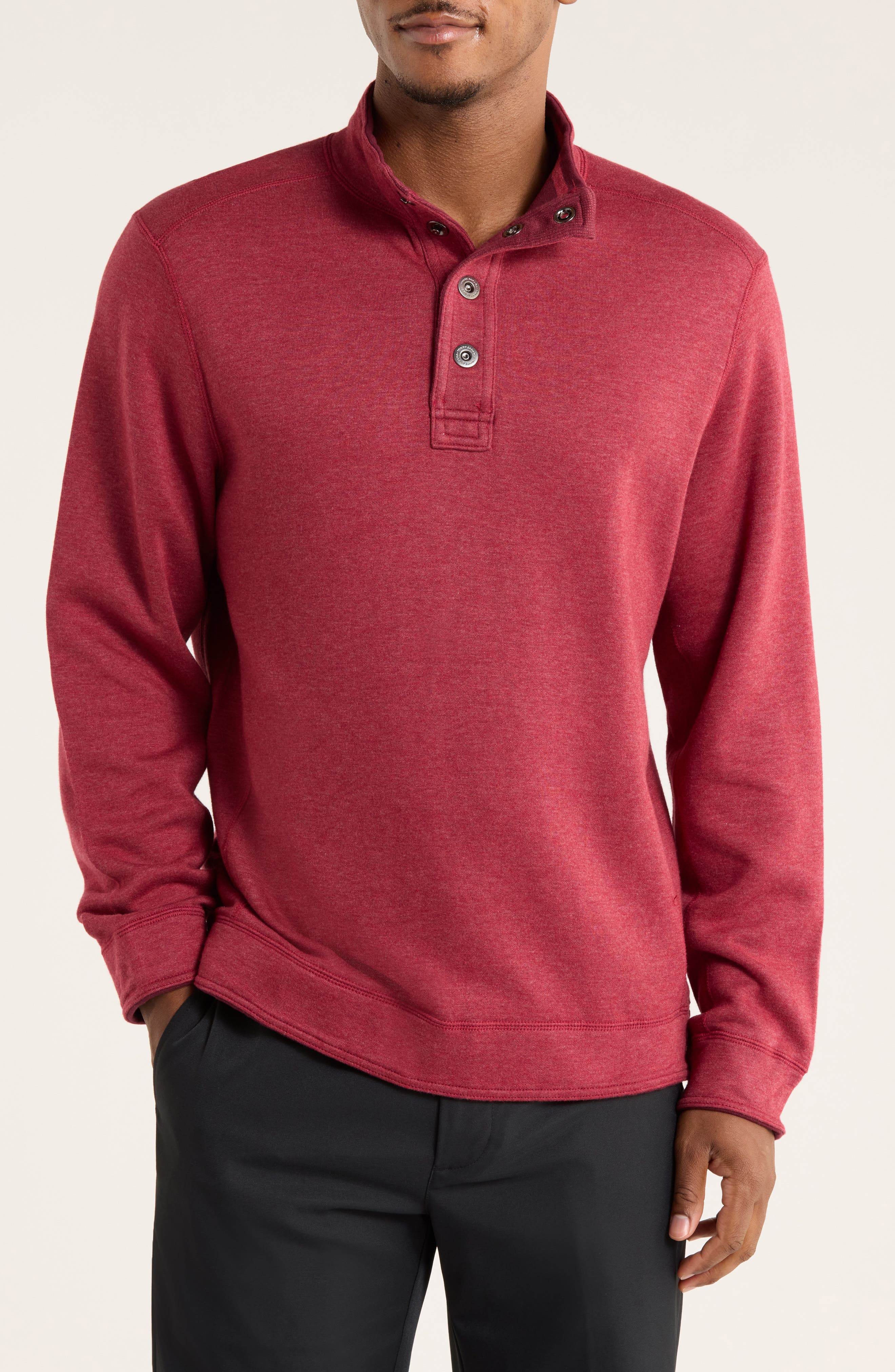 Tommy Bahama New Flip Mock Neck Pullover