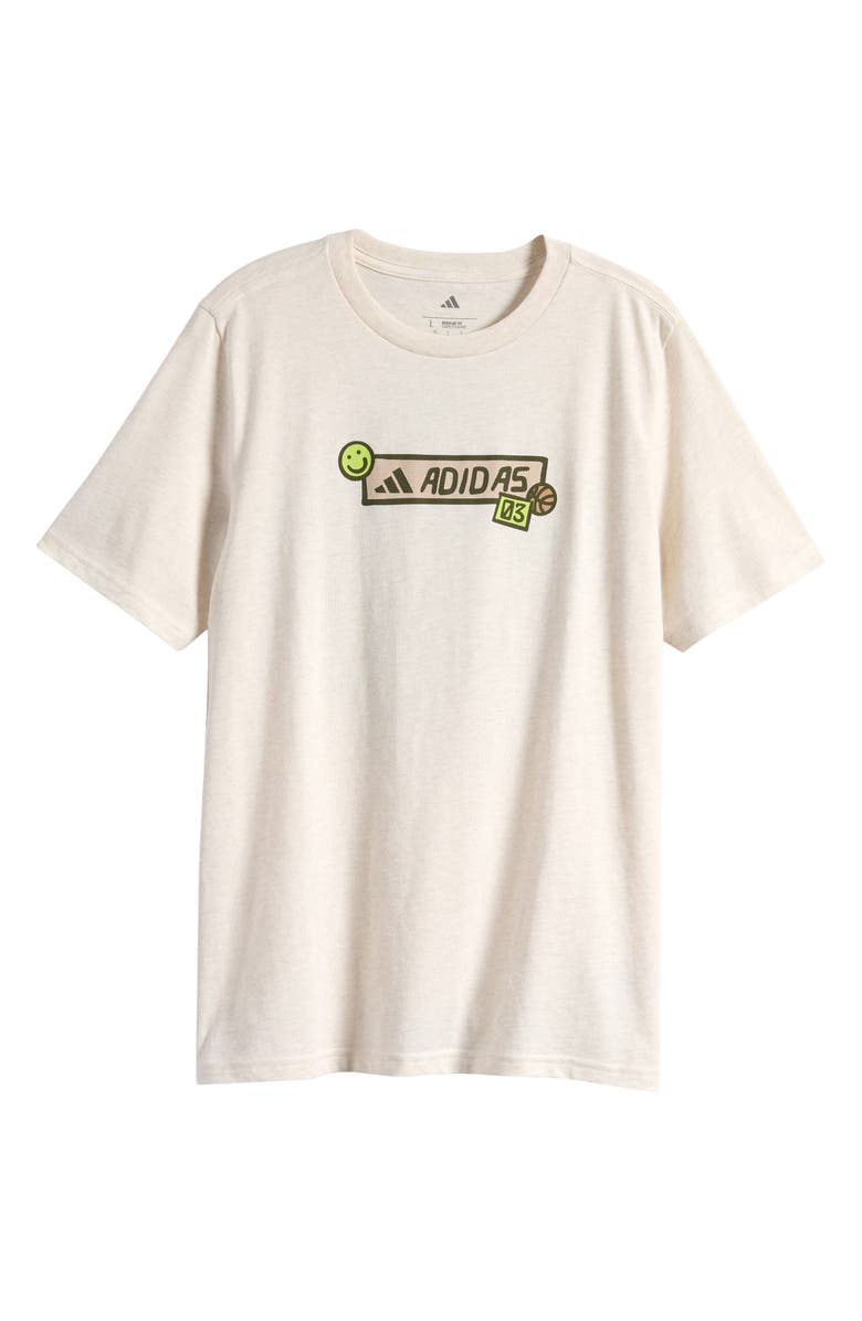 adidas Kids' Outdoor Graphic T-Shirt, Main, color, Tan Heather