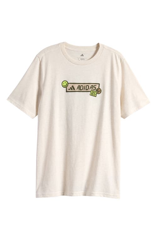 Adidas Originals Adidas Kids' Outdoor Graphic T-shirt In Tan Heather