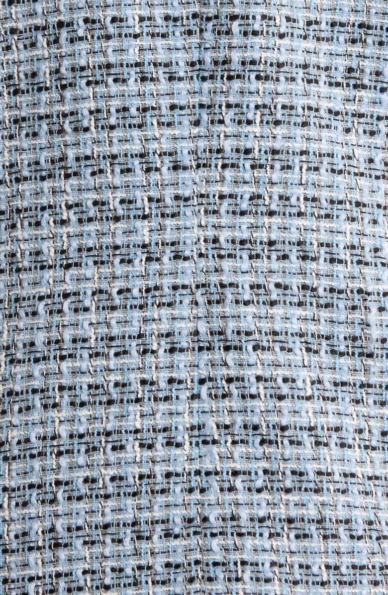 Jones New York Faux Double Breasted Tweed Jacket, Alternate, color, Light Oxford Blue Multi