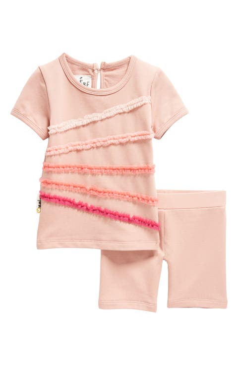 Ruffle Stripe T-Shirt & Shorts Set (Baby)
