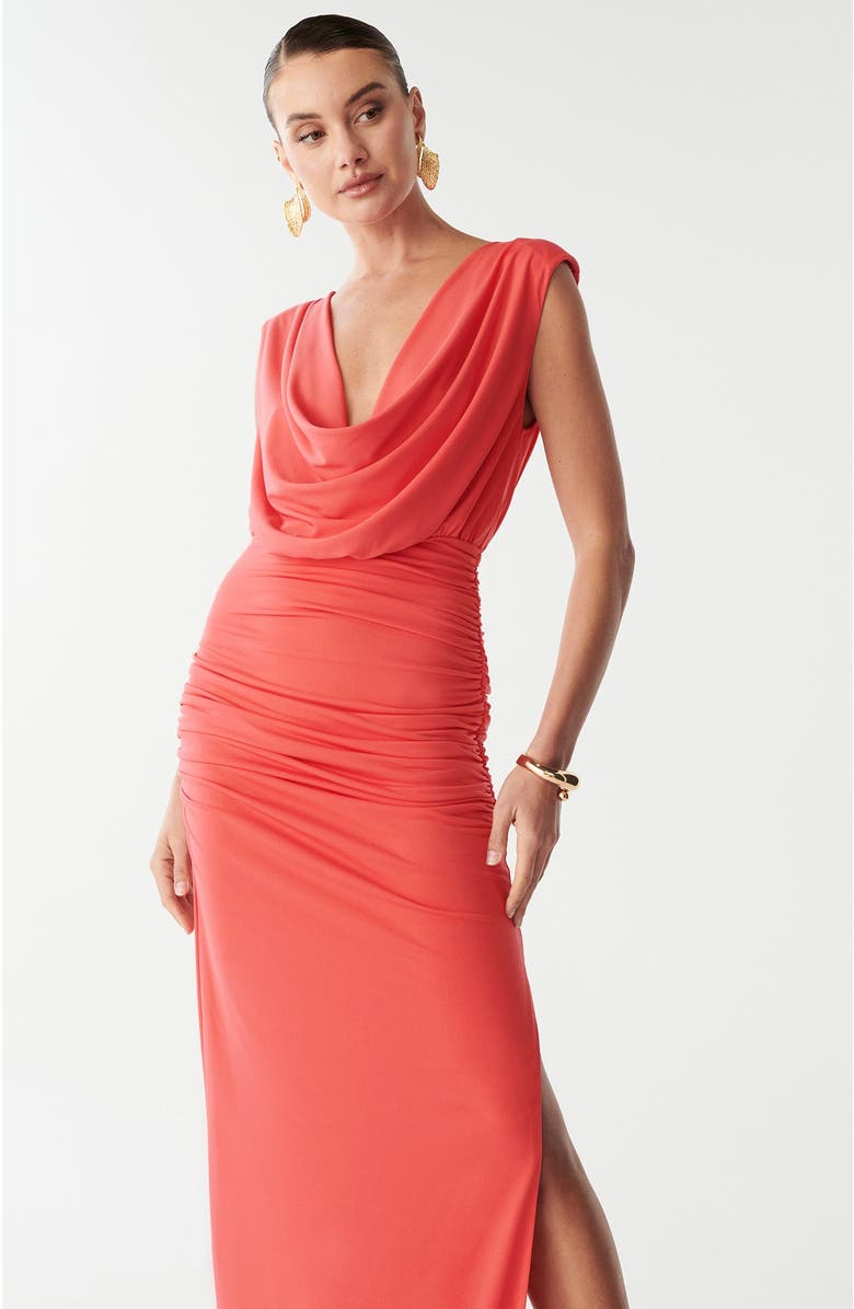 BWLDR Kaylie Maxi Dress, Alternate, color, Coral