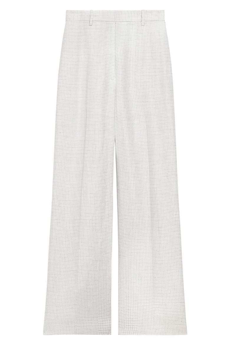 B.Mel Houndstooth Check Linen Blend Pants, Alternate, color, PLATINUM MULTI