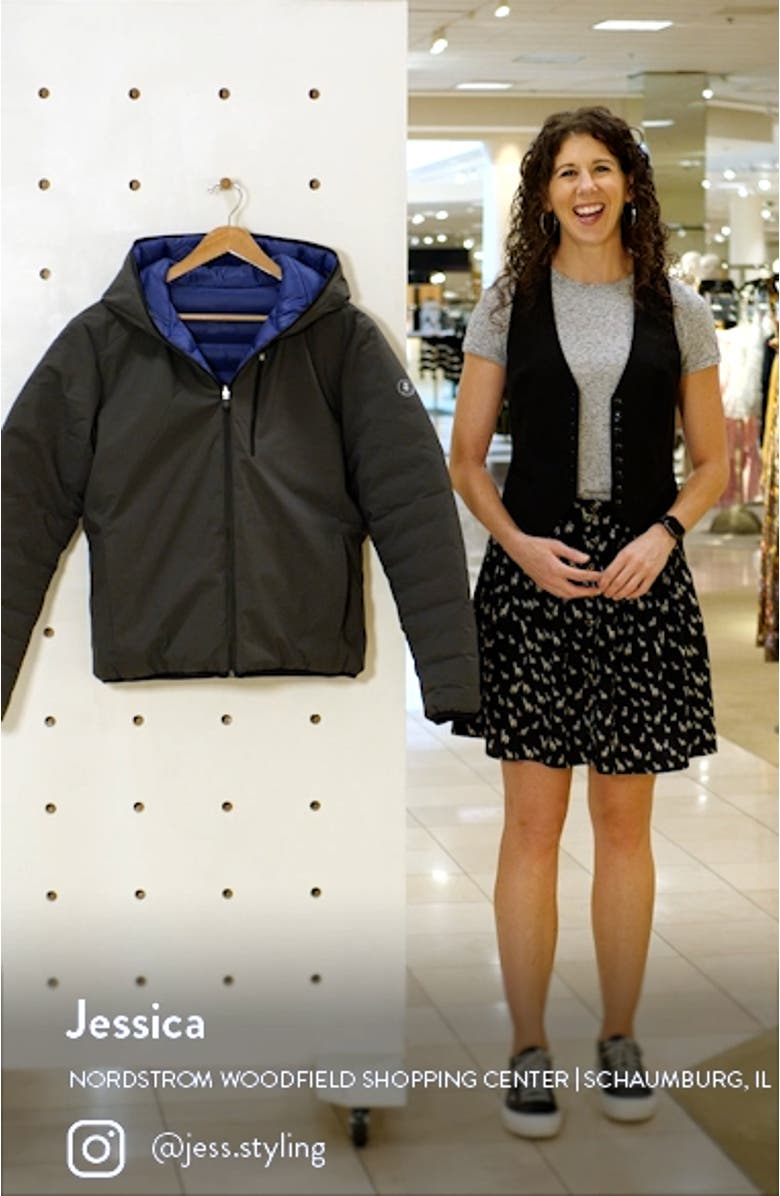 Ezra Water Resistant Reversible Puffer Jacket, sales video thumbnail