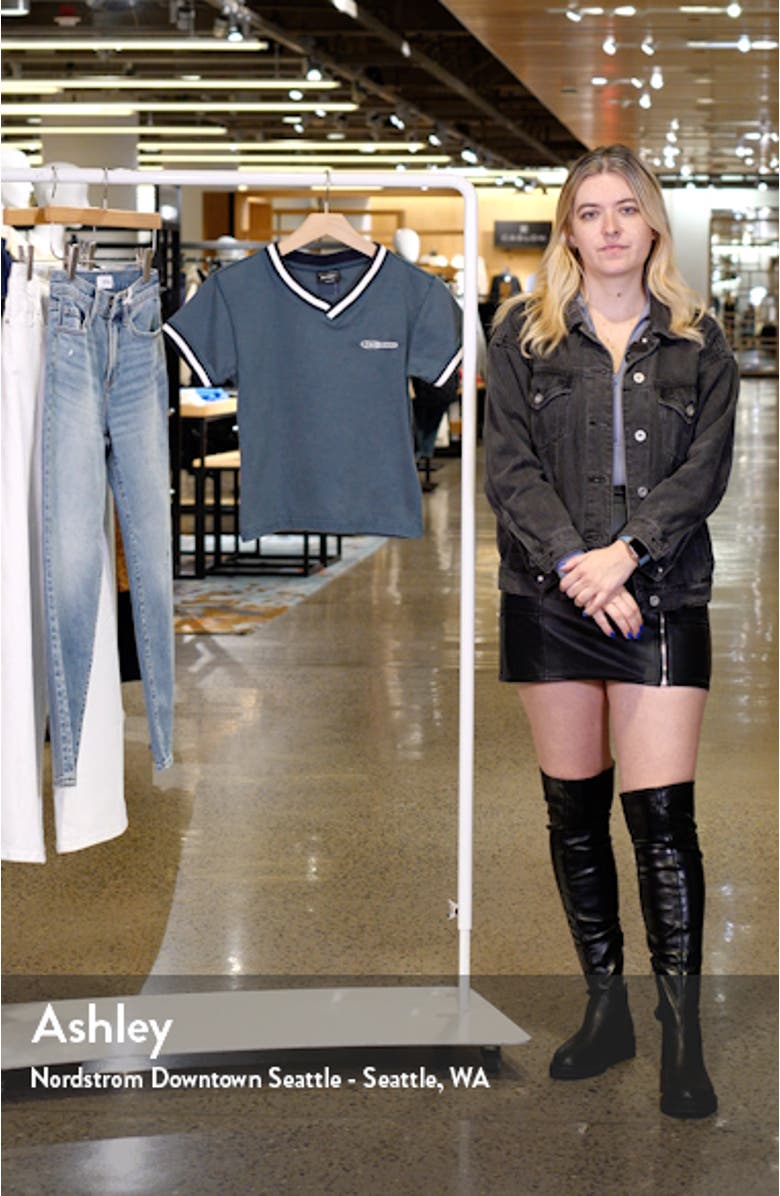 Taped V-Neck Baby Tee, sales video thumbnail