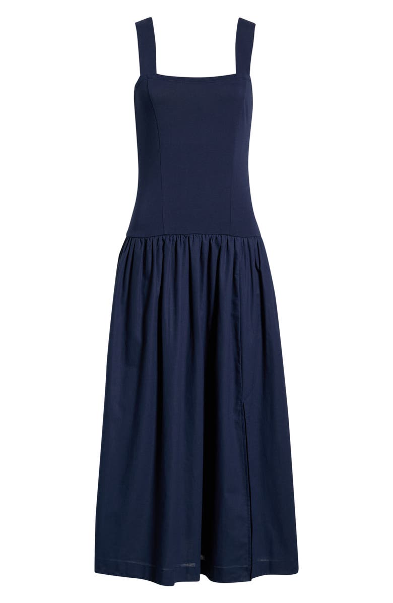 SUGARLIPS Raziela Mixed Media Midi Dress, Main, color, 