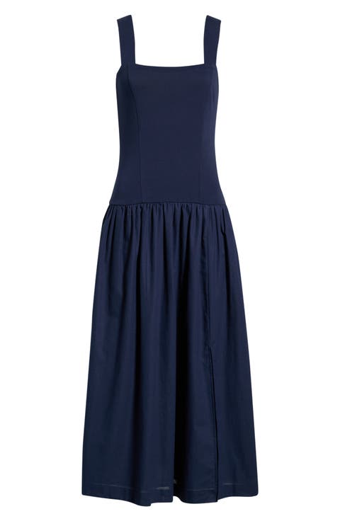 Raziela Mixed Media Midi Dress