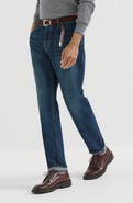 Brunello Cucinelli Lightweight denim traditional fit five-pocket trousers