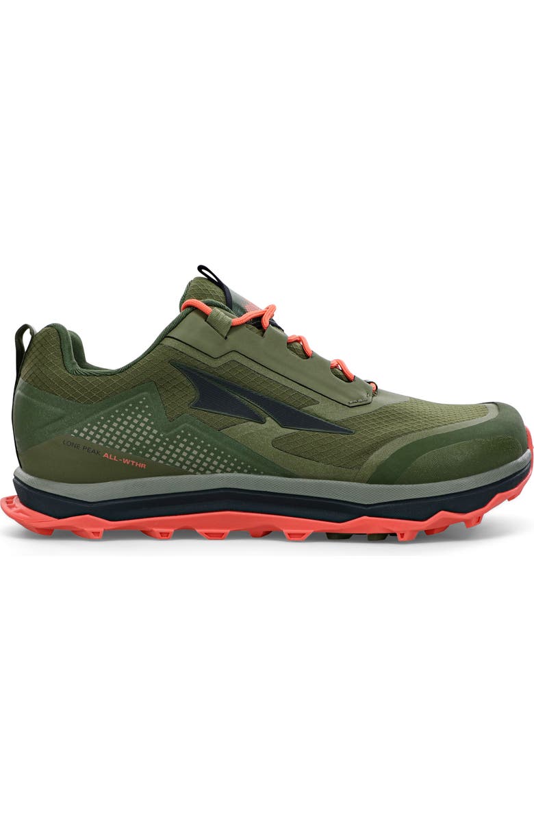 Altra Lone Peak All Weather Trail Running Shoe, Main, color,