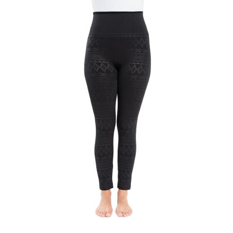 Fleece Lined Leggings - 4" Waistband