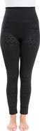 MUK LUKS Fleece Lined Leggings - 4" Waistband