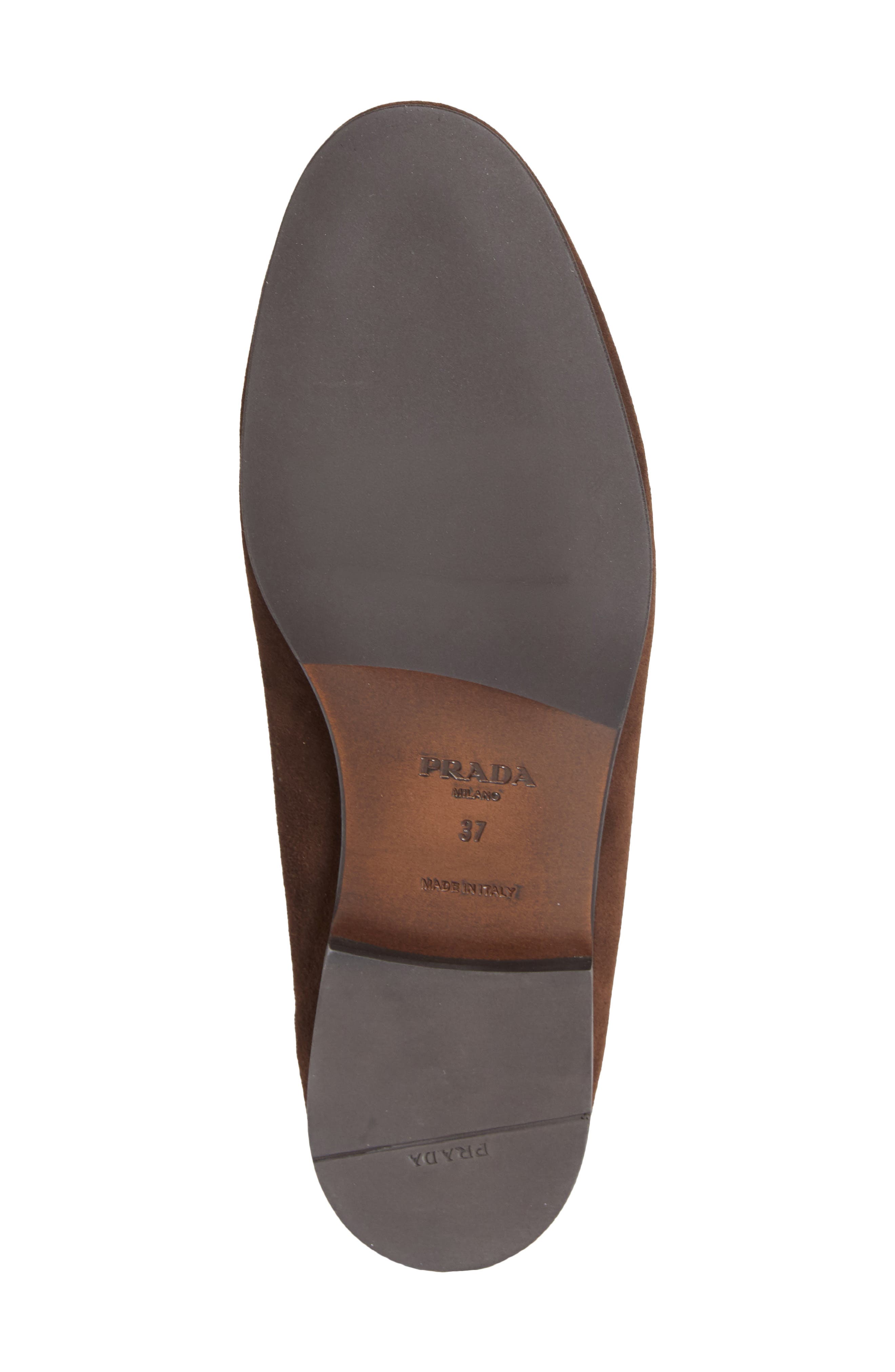Logo Suede Loafer, Alternate, color, MORO