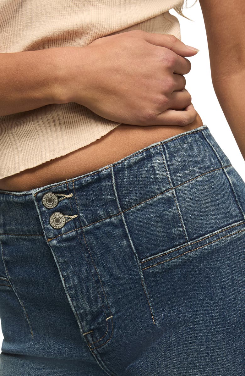 Lucky Brand Stevie Seamed High Waist Flare Jeans, Alternate, color, Princess Wash