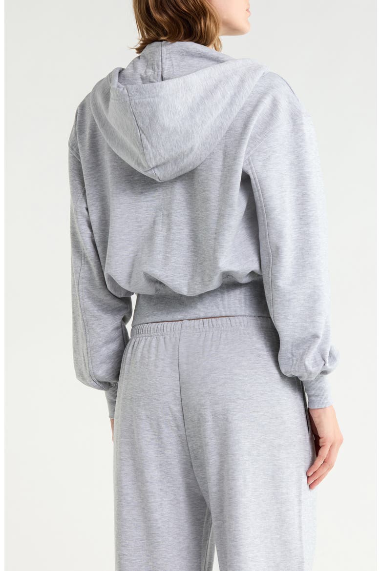 Loved Fleece Full Zip Hoodie, Alternate, color, GREY SOFT HEATHER