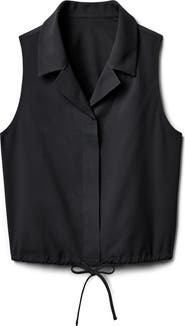 Rhone Mirage Sleeveless Performance Button-Up Shirt