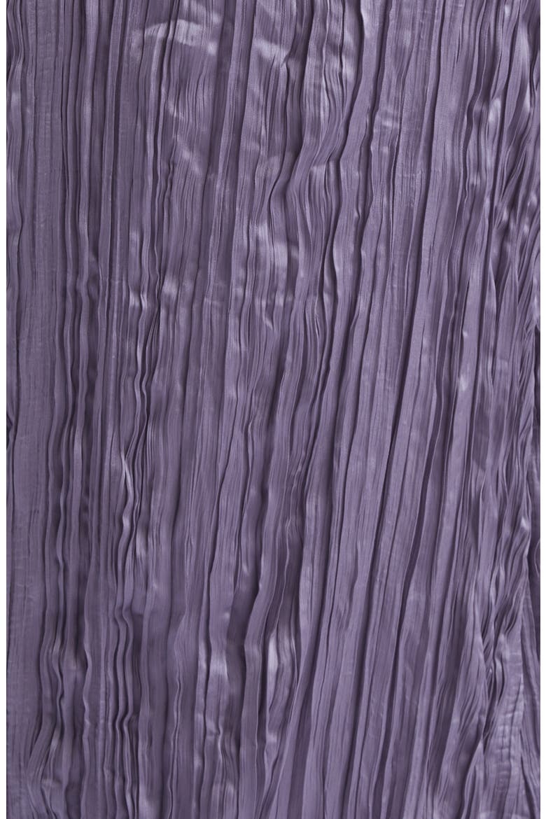 Esme Plissé Midi Slipdress & Scarf, Alternate, color, DUSK