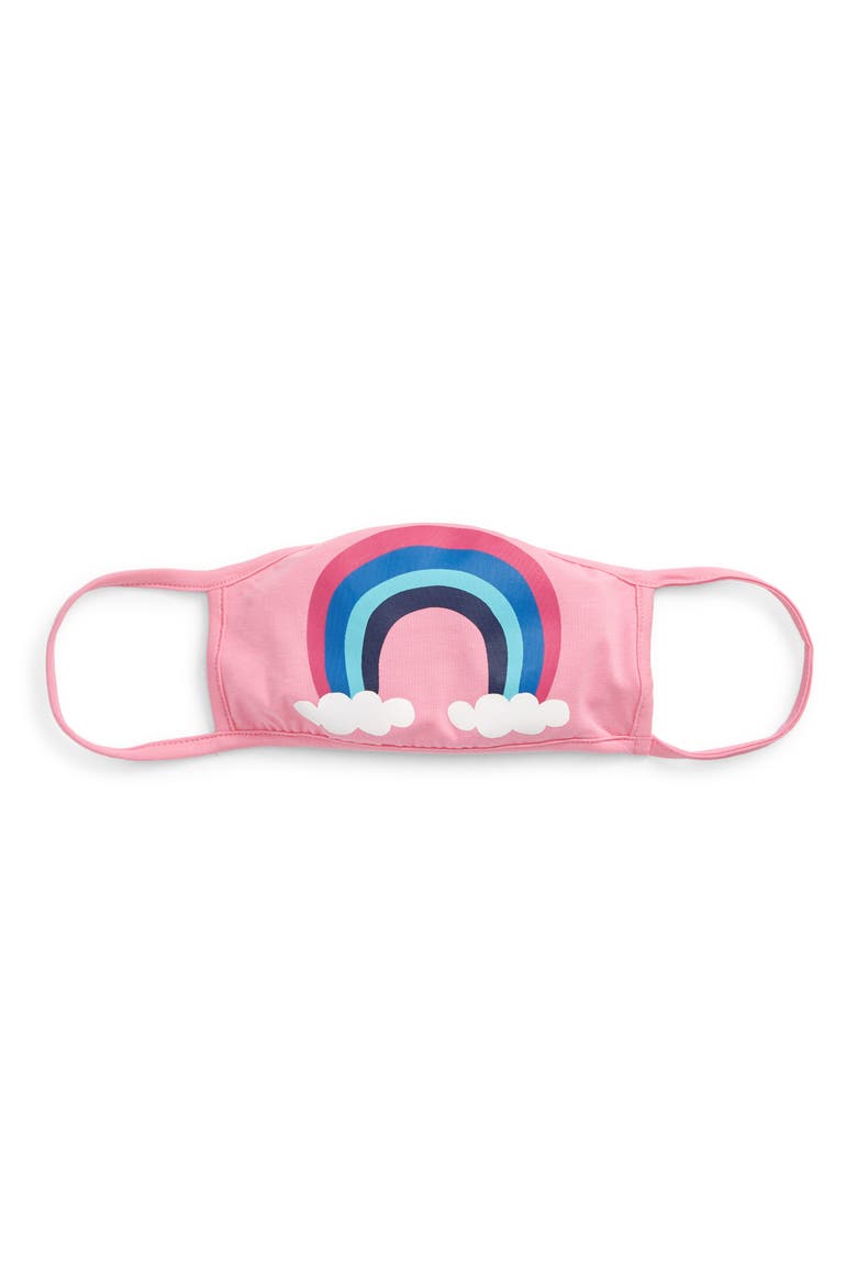 Rainbow Kids' Reusable Face Mask, Alternate, color, PINK