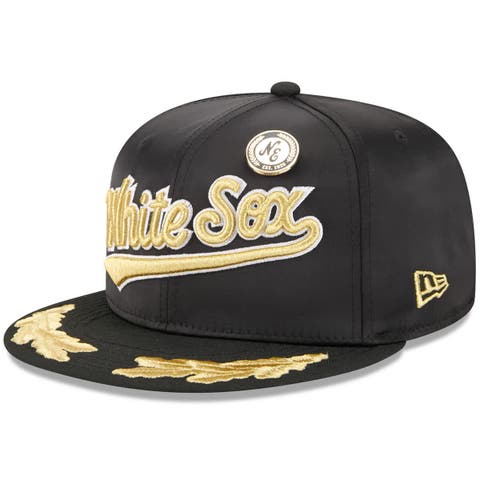 Men's New Era  Black Chicago White Sox 2025 59FIFTY Day Gold Leaf 59FIFTY Fitted Hat