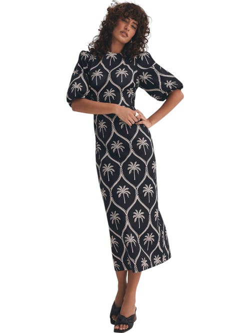 MINT VELVET MINT VELVET PALM PRINTED DRESS