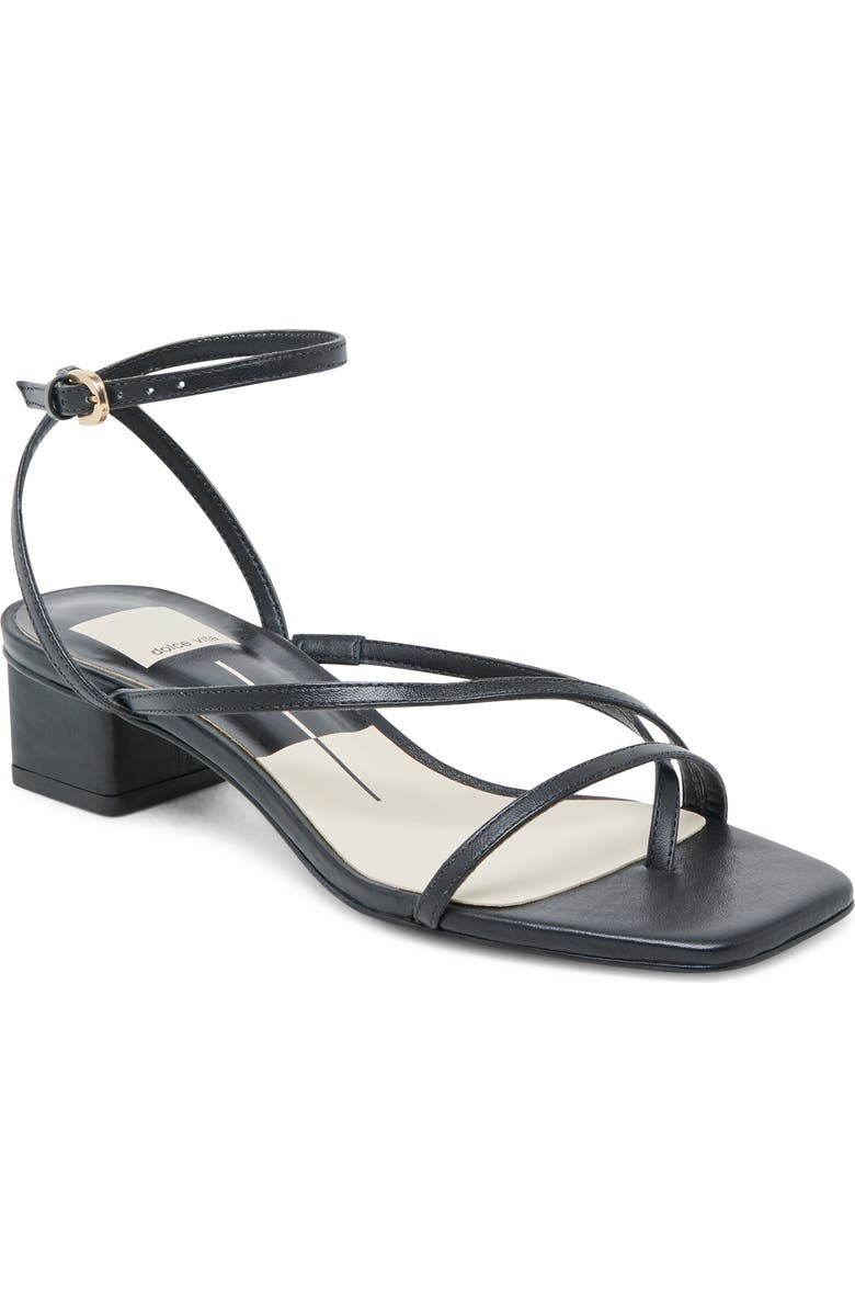 Dolce Vita Karlos Ankle Strap Sandal, Main, color, Black Leather