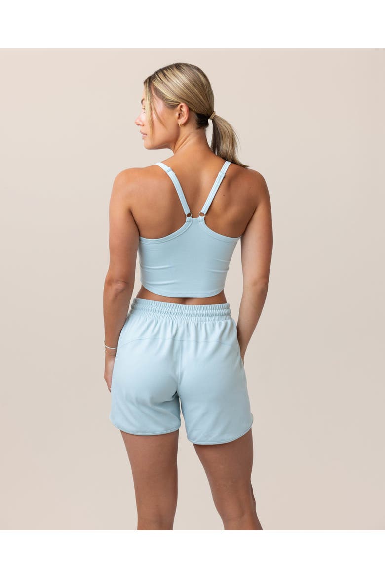 Cloud Longline Bra, Alternate, color, Sky