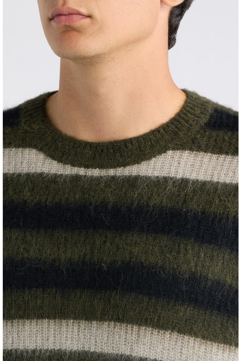 Sammie Merino Wool & Alpaca Blend Sweater, Alternate, color, WILD GREEN