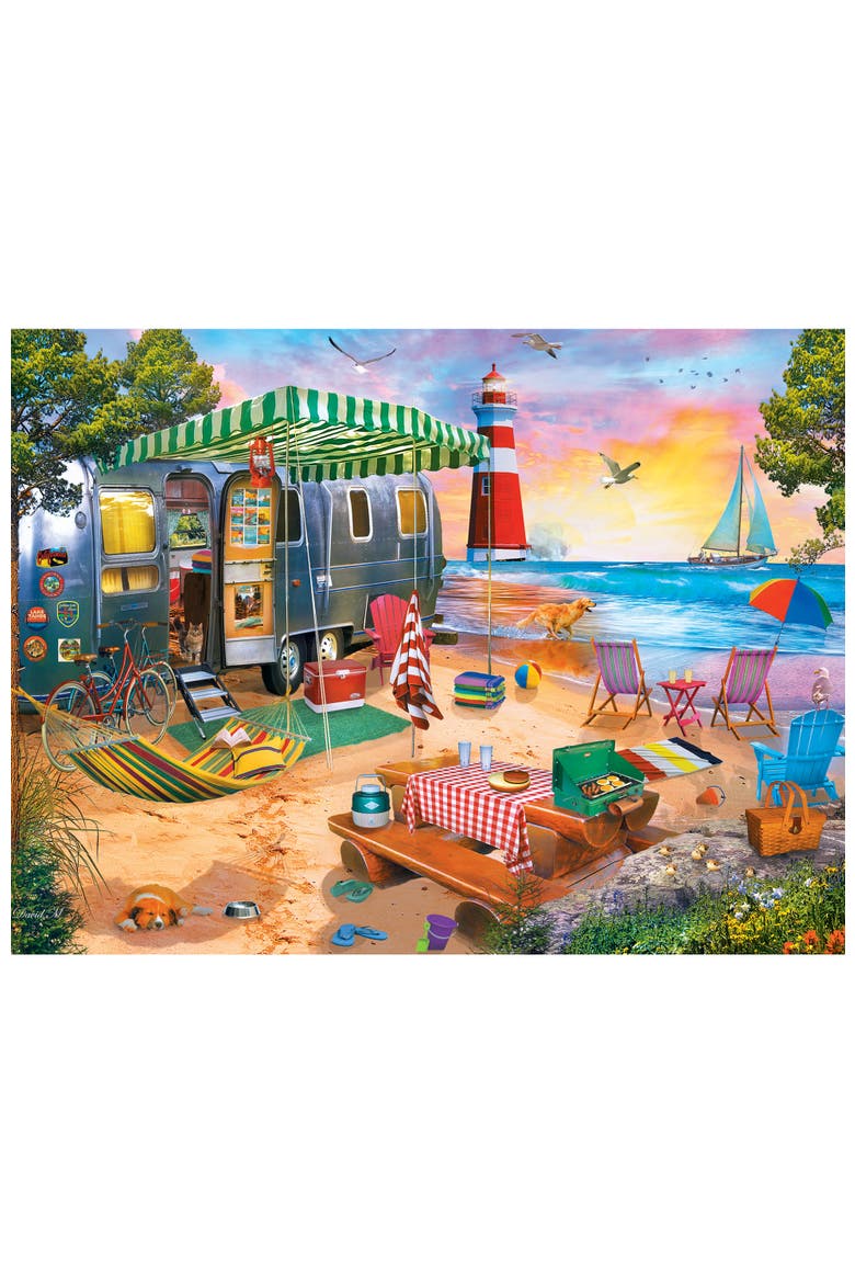 Oceanside Camping 300 Piece Puzzle, Alternate, color, Multicolor