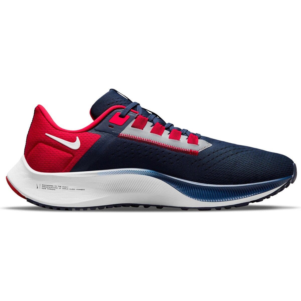 Nike Unisex Nike Navy New England Patriots Zoom Pegasus 38 Running Shoe, Alternate, color, 