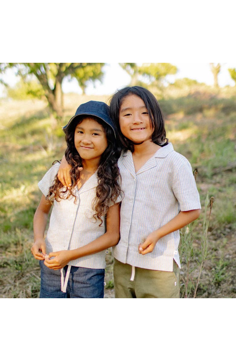 Jackalo Kids' Dylan Camp Shirt, Alternate, color, Olive