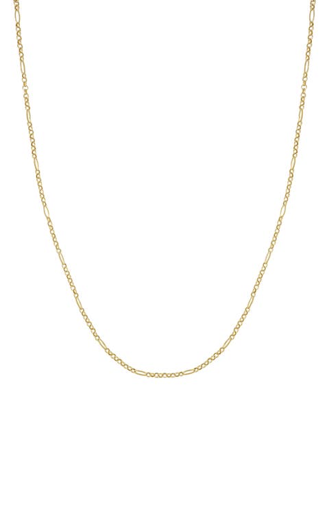 14K Gold Rolo Chain Necklace