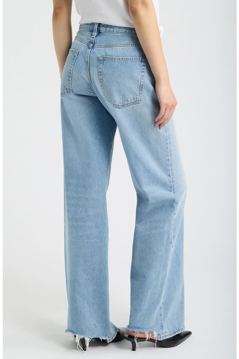 The Gray Wide Leg Jeans, Alternate, color, DODGER OFFSET HEM