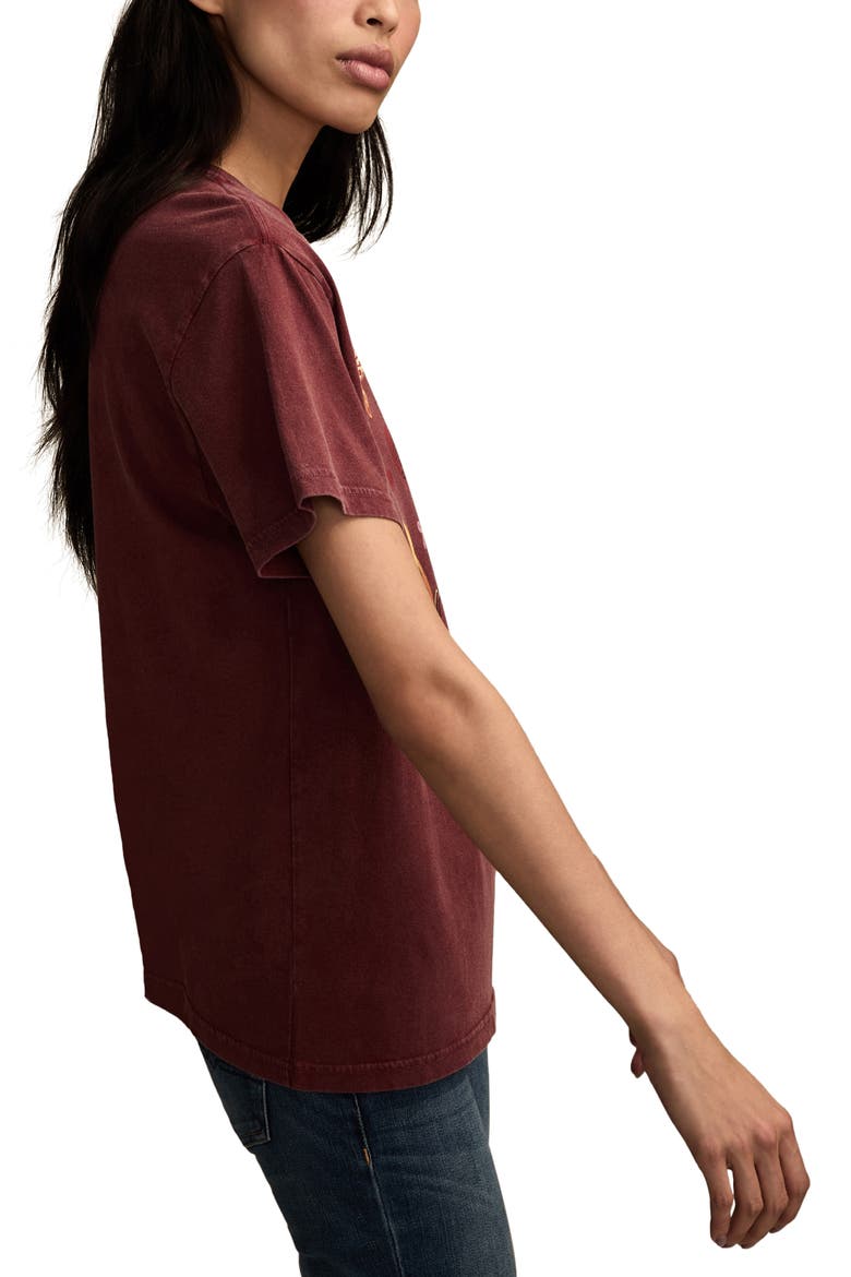 Flutter Heart Graphic Boyfriend T-Shirt, Alternate, color, OXBLOOD RED