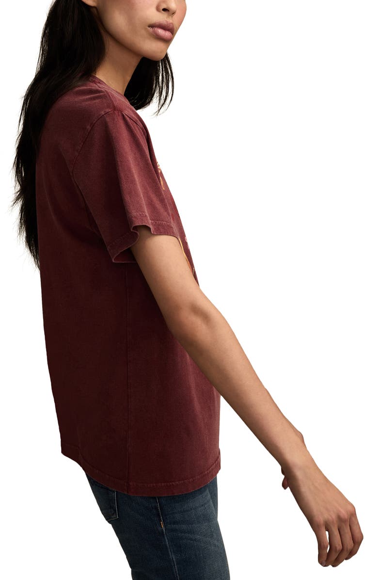 Lucky Brand Flutter Heart Graphic Boyfriend T-Shirt, Alternate, color, 