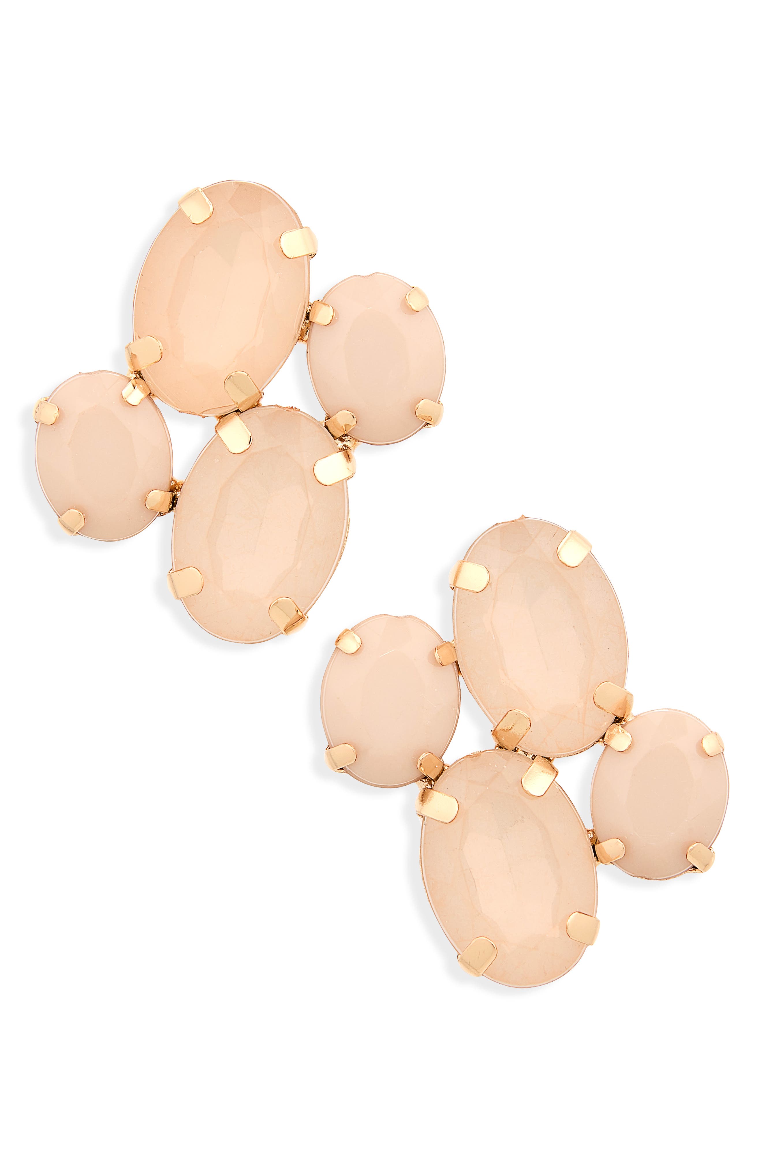 Cara Crystal Cluster Stud Earrings