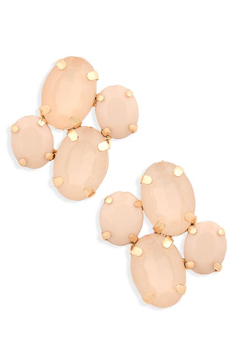 Crystal Cluster Stud Earrings