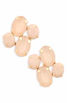 Crystal Cluster Stud Earrings