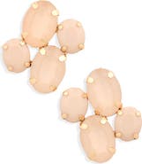 Cara Crystal Cluster Stud Earrings