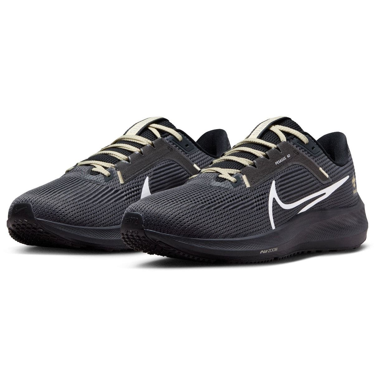 Nike Unisex Nike  Anthracite New Orleans Saints Zoom Pegasus 40 Running Shoe, Alternate, color, Anthracite