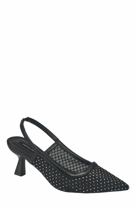 Elea Mesh And Stone Slingback (Women)