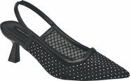 French Connection Elea Mesh And Stone Slingback
