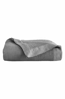Woven & Weft Soft Cotton All-Season Waffle Weave Throw Blanket