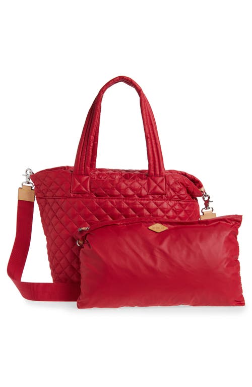 Mz Wallace Medium Metro Deluxe Tote In Red