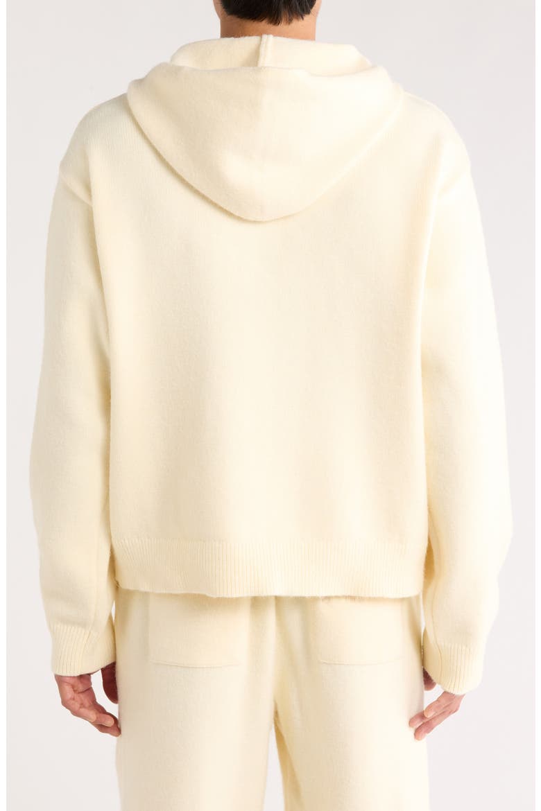 Art Knit Hoodie, Alternate, color, BONE