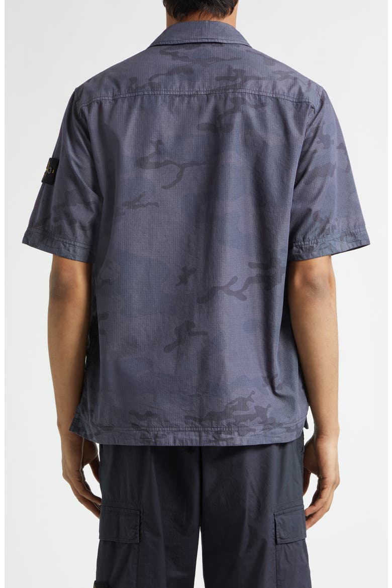 Camo Ripstop Utility Shirt, Alternate, color, BLUE GREY