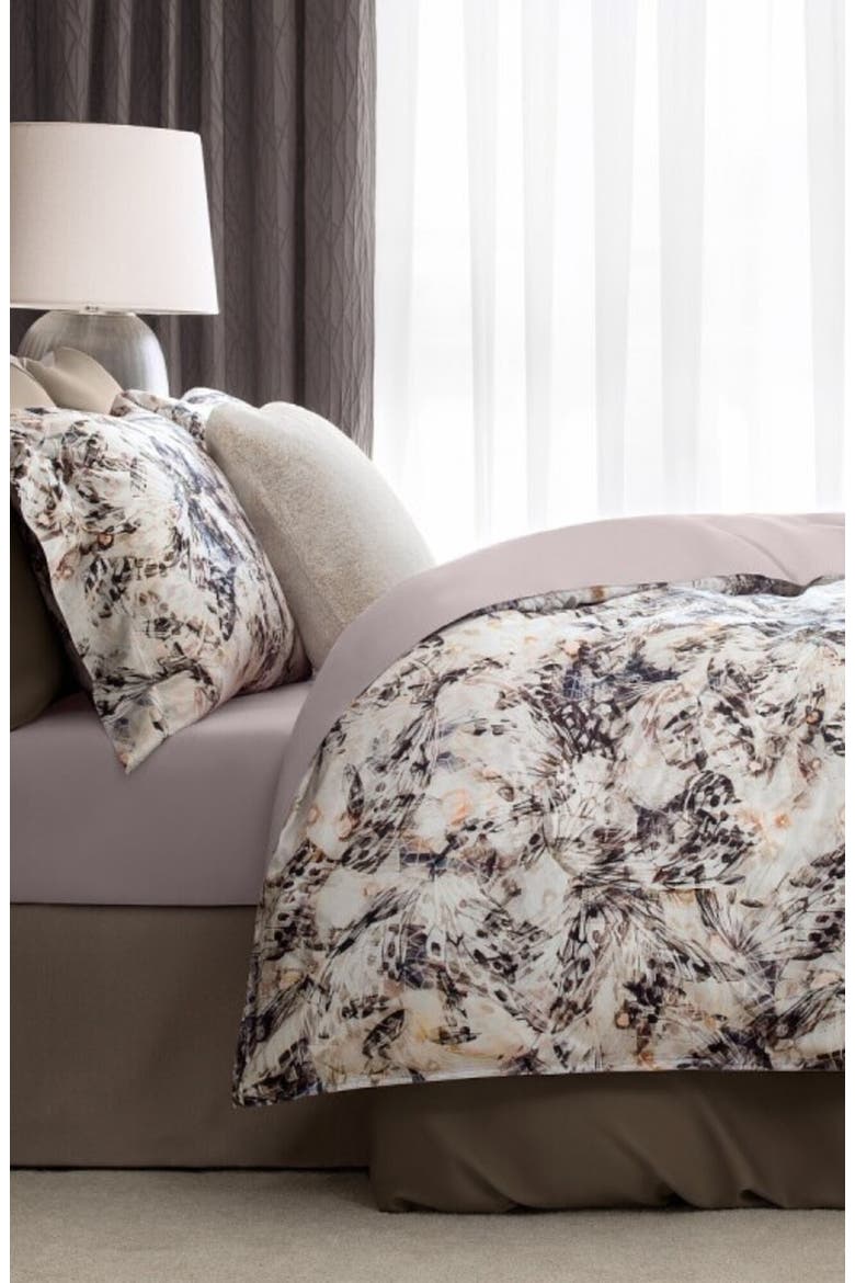 Maraya duvet cover, Alternate, color, Brown