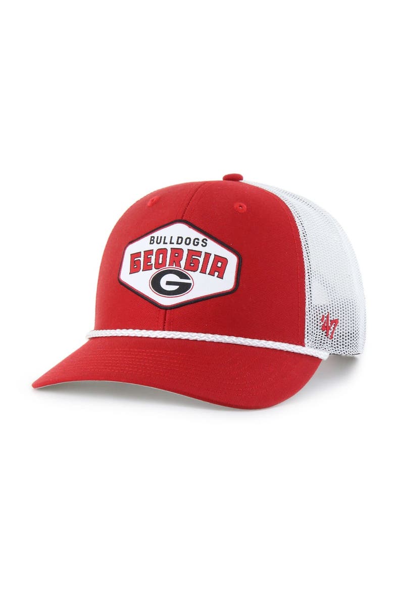 Men's '47  Red Georgia Bulldogs Ace Out Rope Adjustable Trucker Hat, Main, color, Red