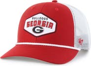 '47 Men's '47 Red Georgia Bulldogs Ace Out Rope Adjustable Trucker Hat
