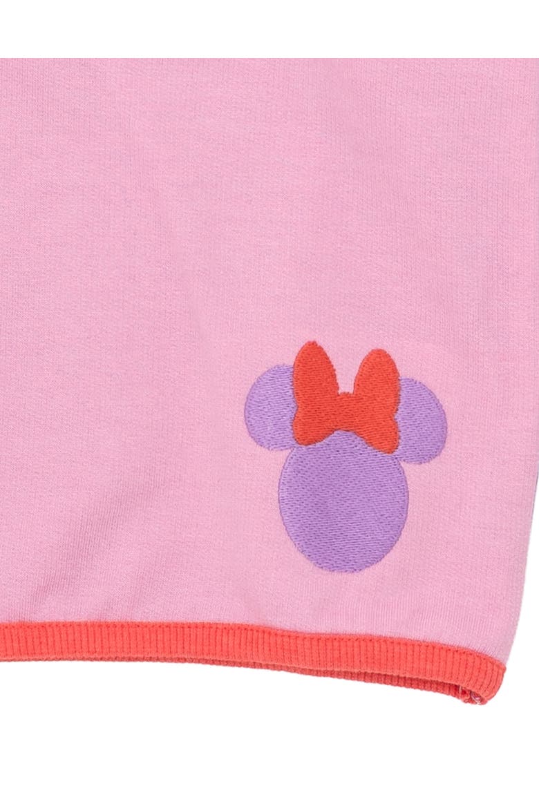 Minnie Mouse Fleece Quarter-Zip Hoodie, Alternate, color, Minnie Mouse Pink