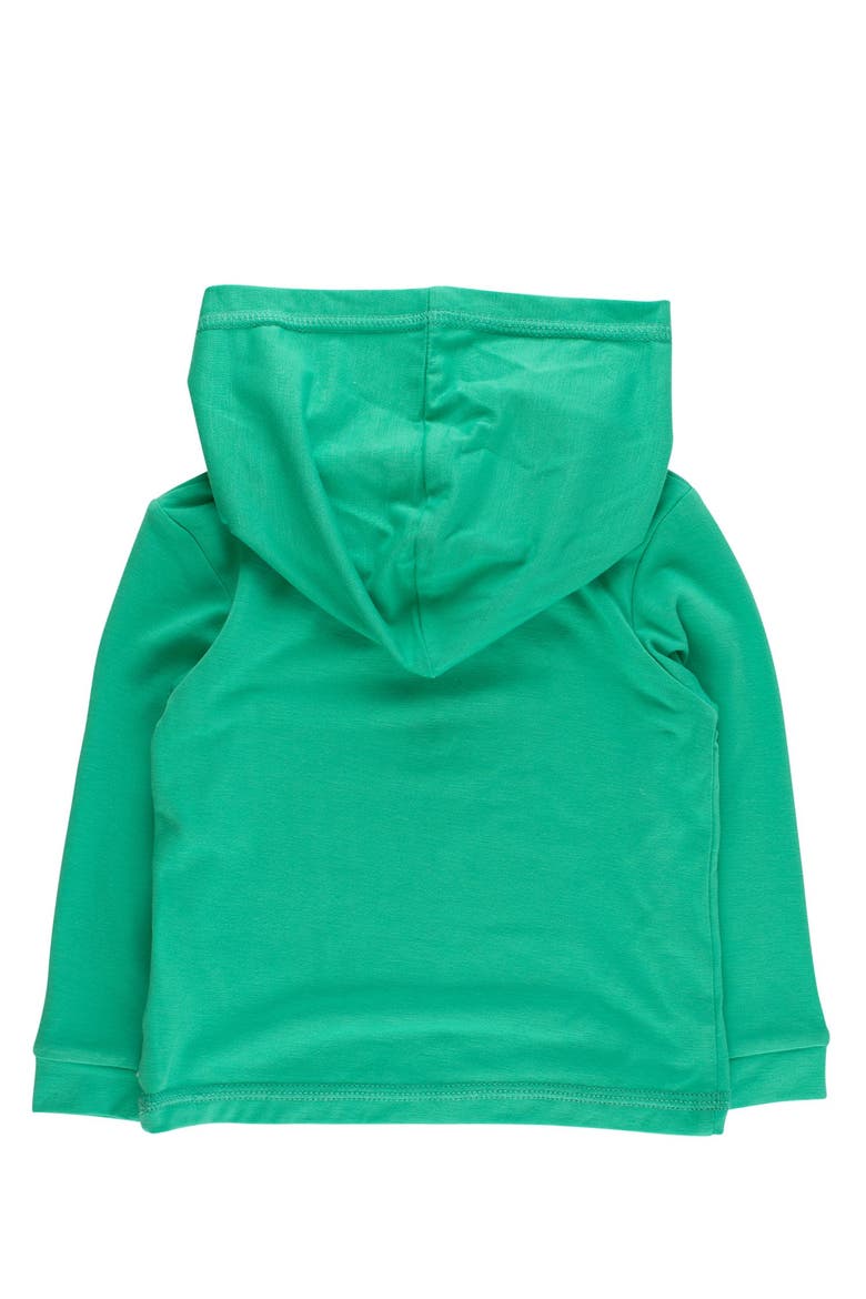 Boys Upf50+ Sun Protective Hooded Shirt, Alternate, color, Bright Green